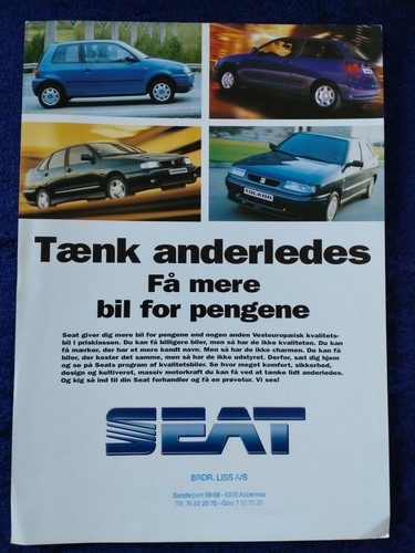 Seat programme 1998 - seat,