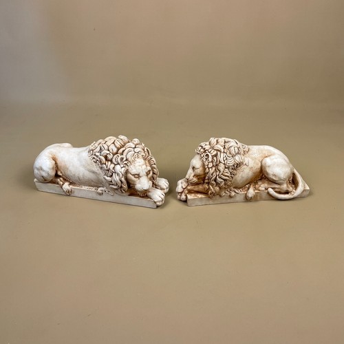 Pair vintage stone plaster - pair,