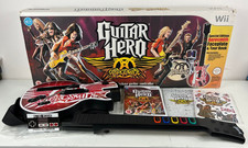 Guitar Hero Aerosmith Controller Game Bundle Set Nintendo Wii Special Les Paul