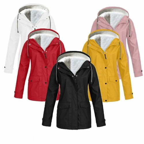 Womens fleece hooded parka - hooded,