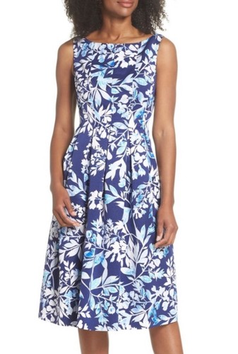 Eliza blue floral fit - floral,