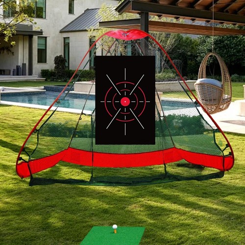 Driving range hitting - hitting, net