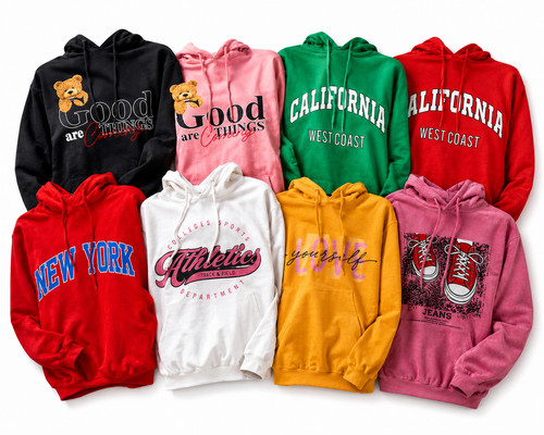 Womens graphic print hoodie - graphic,