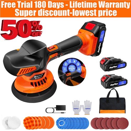 Cordless car polisher buffer - car,