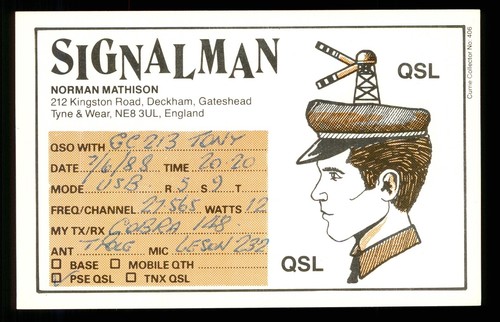 Qsl card radio uk - x,