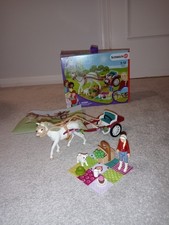 Schleich Horse Club 42467 horse and trap. Boxed with instructions.