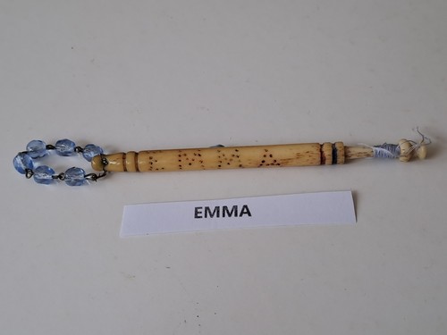 Antique bone lace bobbin with - bone,
