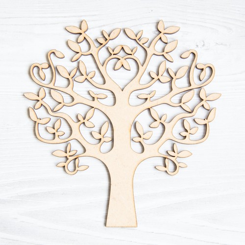 Wooden tree mdf shape blank - wooden,