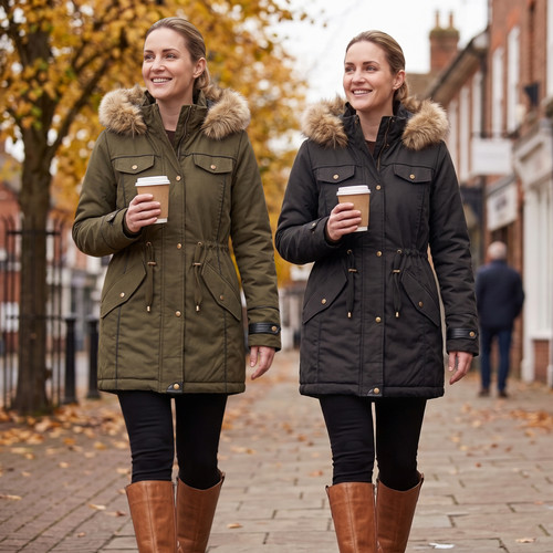 Womens parka coat ladies fur - womens,