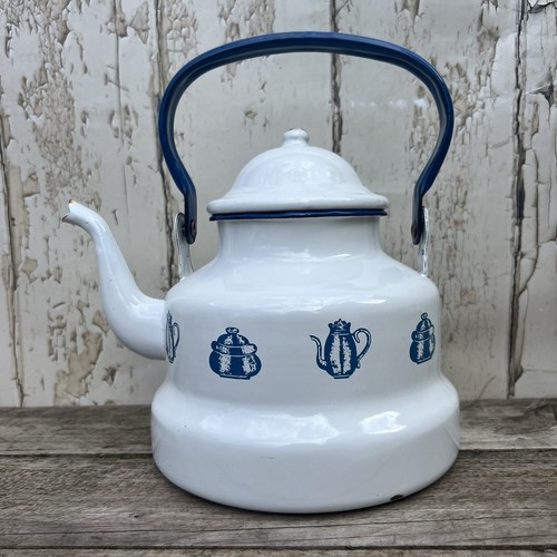 Vintage enamel stove top - enamel,