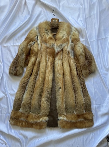 Fox fur coat large full - fur,