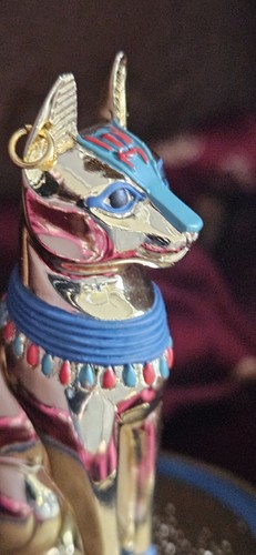 Egyptian sacred bast cat with - bast,