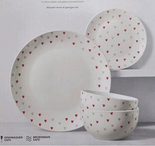 Porcelain heart pattern pc - pattern,