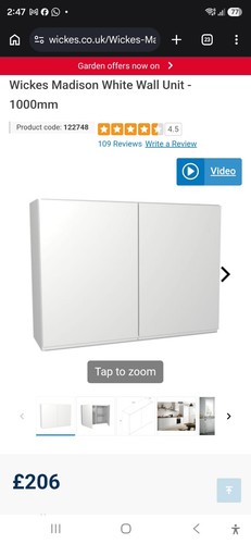 Wickes madison white gloss - wickes,