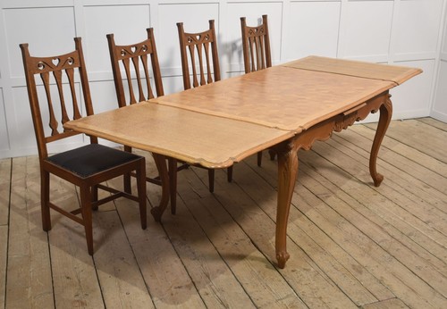 Oak parquetry draw leaf - oak,