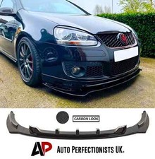 VW Golf MK5 GTI GT TDI Front Carbon Fibre Splitter Spoiler Lip Body Kit 2003-08
