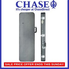 Farida Deluxe Electric Guitar HardWood Case in Black with Plush Lined Interior .