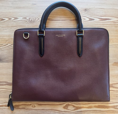 Smythson slim mahogany - /, black
