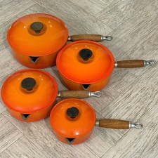 Le Creuset Orange Saucepan Set