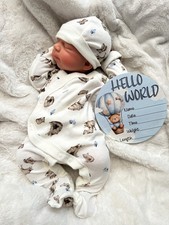 BOY- New 100% Full Silicone Reborn Doll - Weighted Newborn boy 