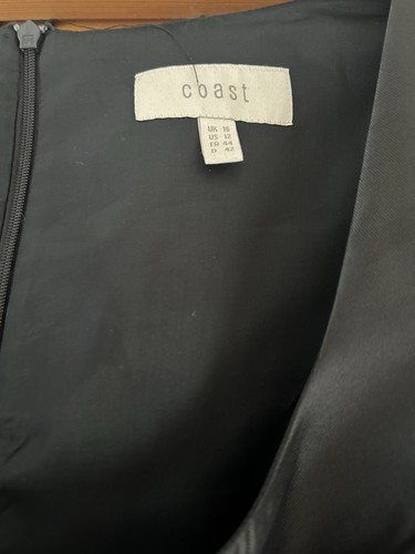 Black coast satin dress size - ,