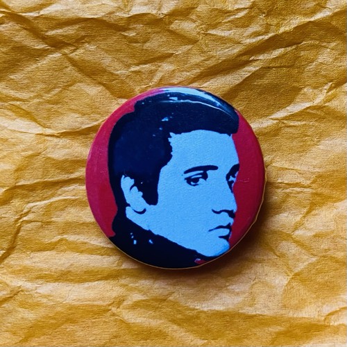 Elvis presley repro 25mm pin - presley,