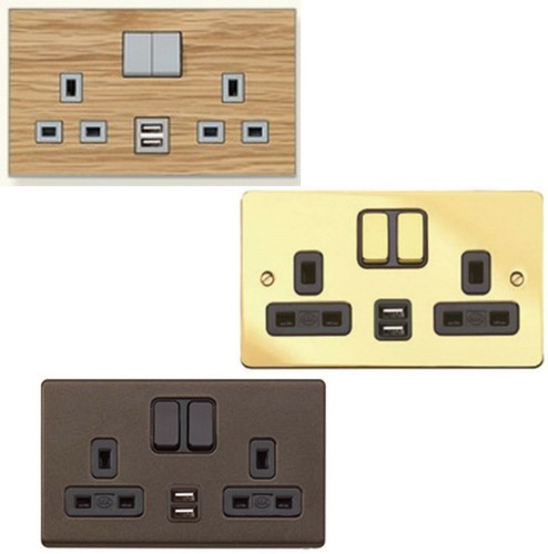 13a gang twin usb - gang,