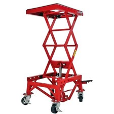 hydraulic table designed for lifting motorcycles up to 300 lbs