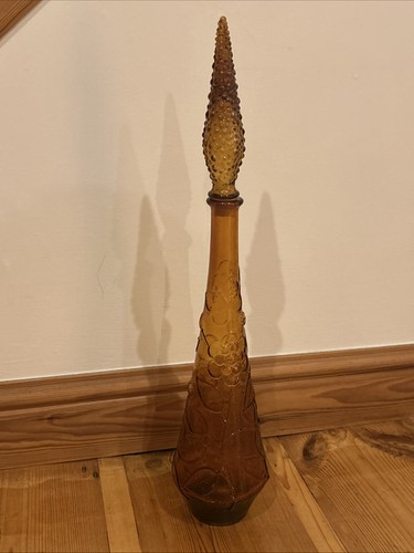 Vintage empoli amber glass - vintage,