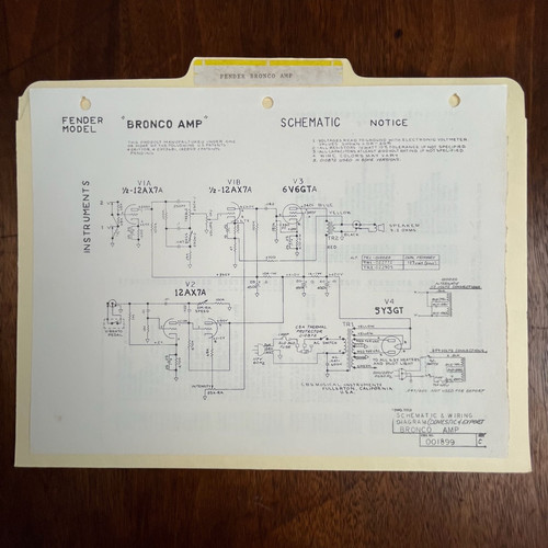 Bronco amplifier original - bronco,