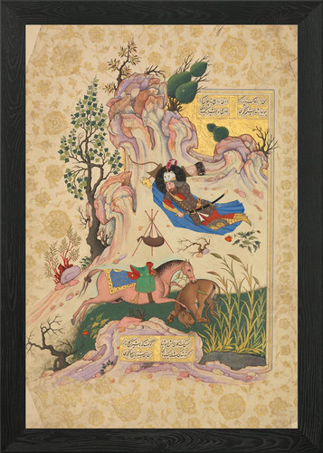 Persian miniature painting - miniature,