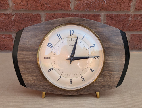 Vintage metamec mantel clock - vintage,