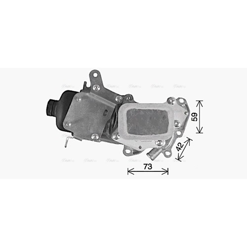 Oil cooler for mitsubishi asx - for,