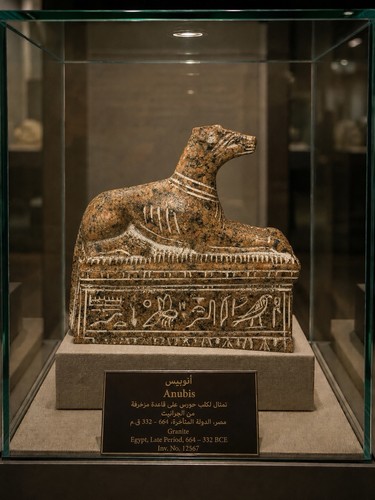 Ancient egyptian anubis seated - ancient,