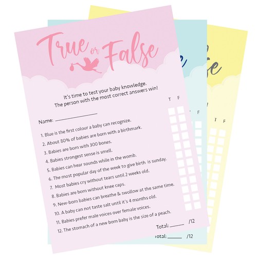 Baby shower games true - shower,