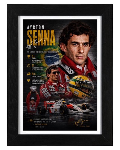 Ayrton senna signed autograph - ayrton,