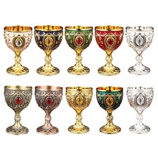 2Pcs Metal Wine Cup Goblet