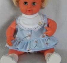 BLUE DAISY DRESS,PANTS & BIB BRAND NEW REPLACMENT* for 12" TEENY TINY TEARS DOLL