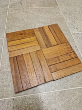 Reclaimed Teak Parquet Flooring – Solid Wood Vintage 1960s – 20 Finger Pack