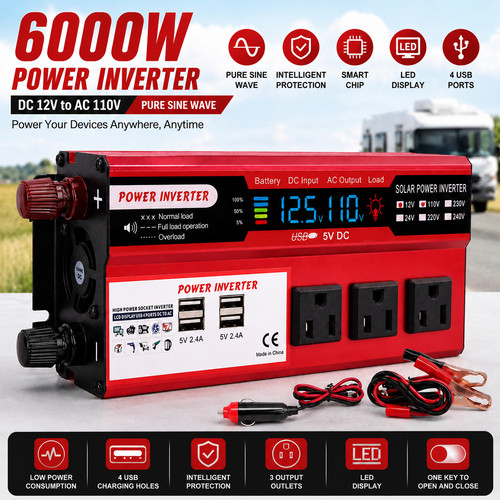 6000w car power inverter - power, dc