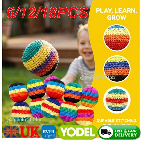 24pcs knitted footbags - knitted,