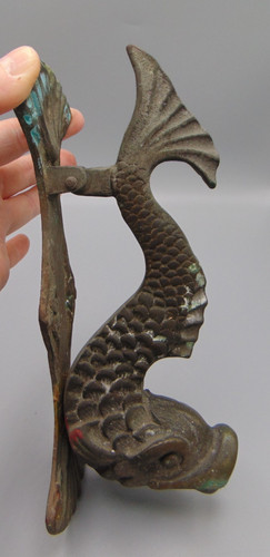Antique brass door knocker - brass,