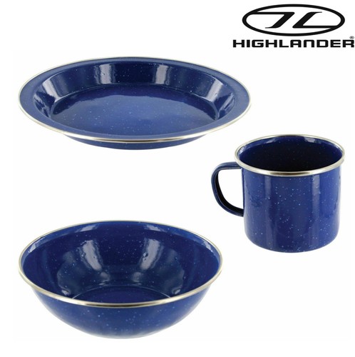 Highlander deluxe enamel bowl - highlander,