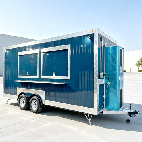 Mobile food cart fully - food,
