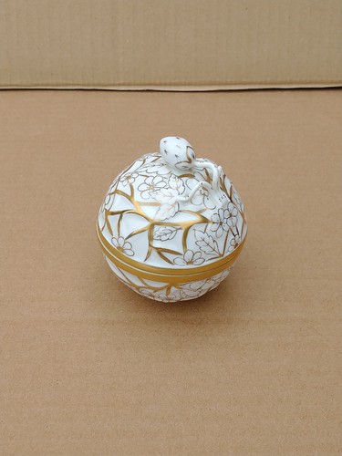 Herend porcelain bonbonniere - porcelain,