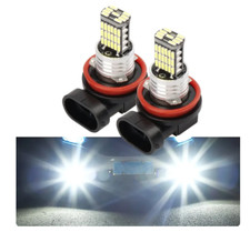 2PCS Fog Light H7 LED Bulb H8 H9 H11 9005 9006 LED 4014 Chips 45SMD-Lens 12V Car