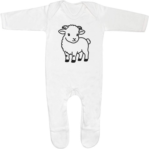 Dorset horn lamb baby romper - lamb',