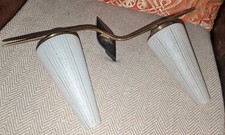 Vintage MCM Twin Wall Light