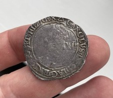 Charles 1st Silver Shilling mm Triangle