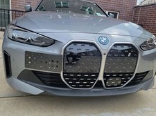 Front Bumper Tow Hook License Plate Mount Bracket Kit For BMW i4 2022 - 2025 New